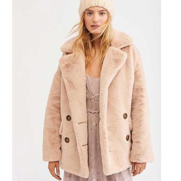 Free People Jackets & Blazers - Free People Kate Faux Fur Coat NWT